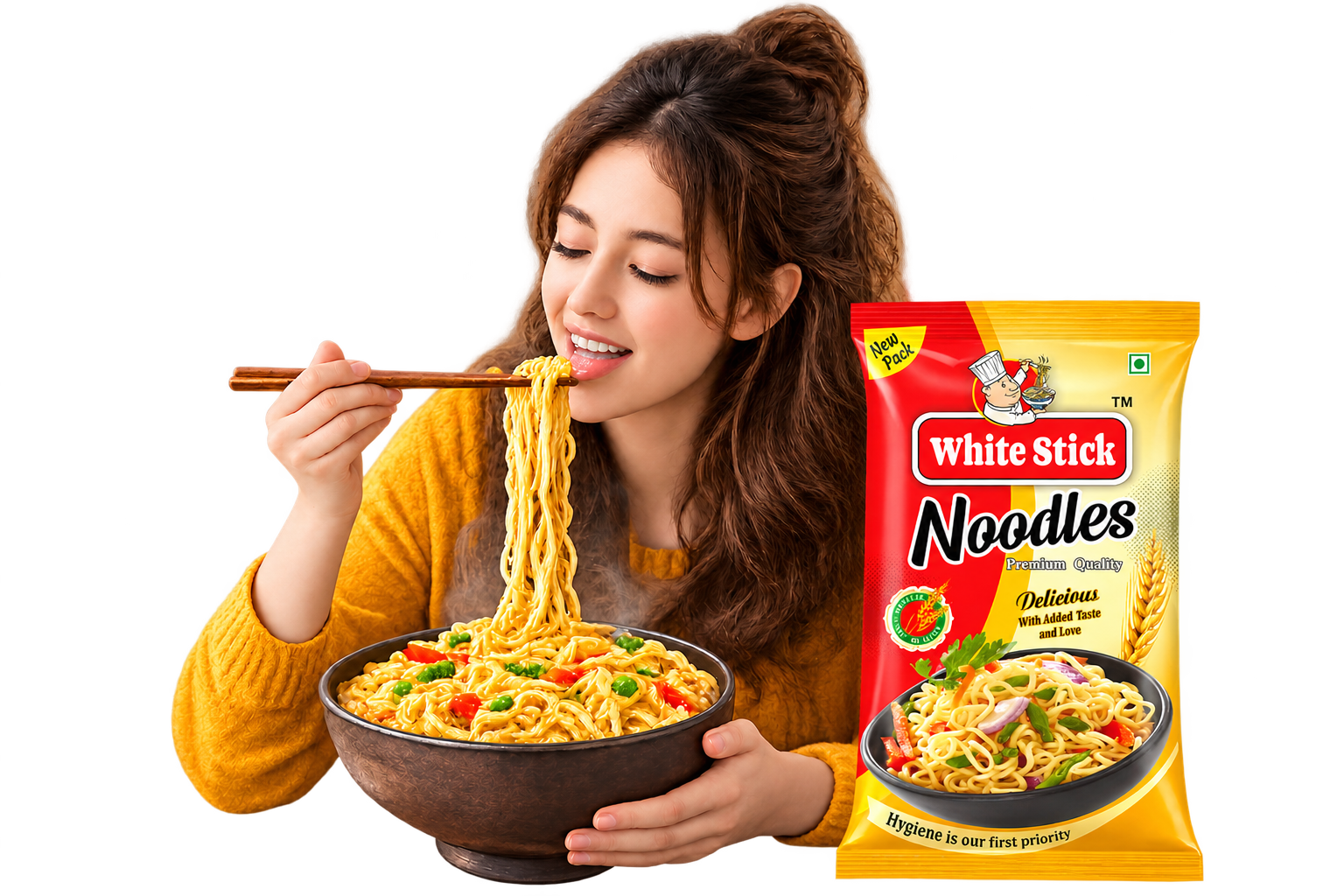 Enjoying Noodles